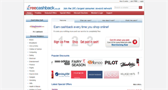 Desktop Screenshot of freecashback.co.uk